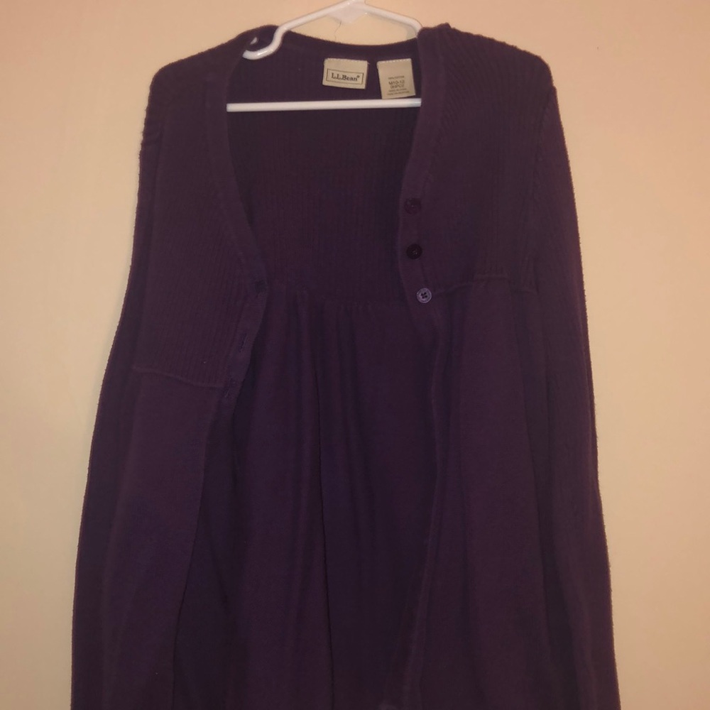 L.L. Bean girls sweater/cardigan.